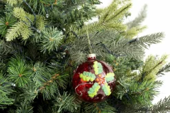Boules De Noël|Boules De Noël<Flamant JULAN, boule de Noël Rouge