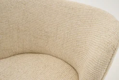 Fauteuils|Sièges<Flamant JULIE, fauteuil, tissu, rotatif Blanccassé