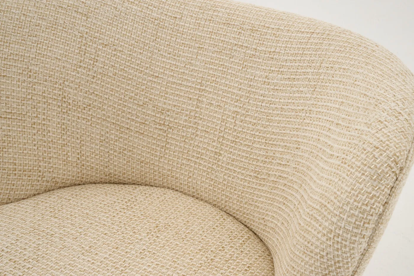 Fauteuils|Sièges<Flamant JULIE, fauteuil, tissu, rotatif Blanccassé