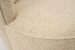 Fauteuils|Sièges<Flamant JULIE, fauteuil, tissu, rotatif Blanccassé