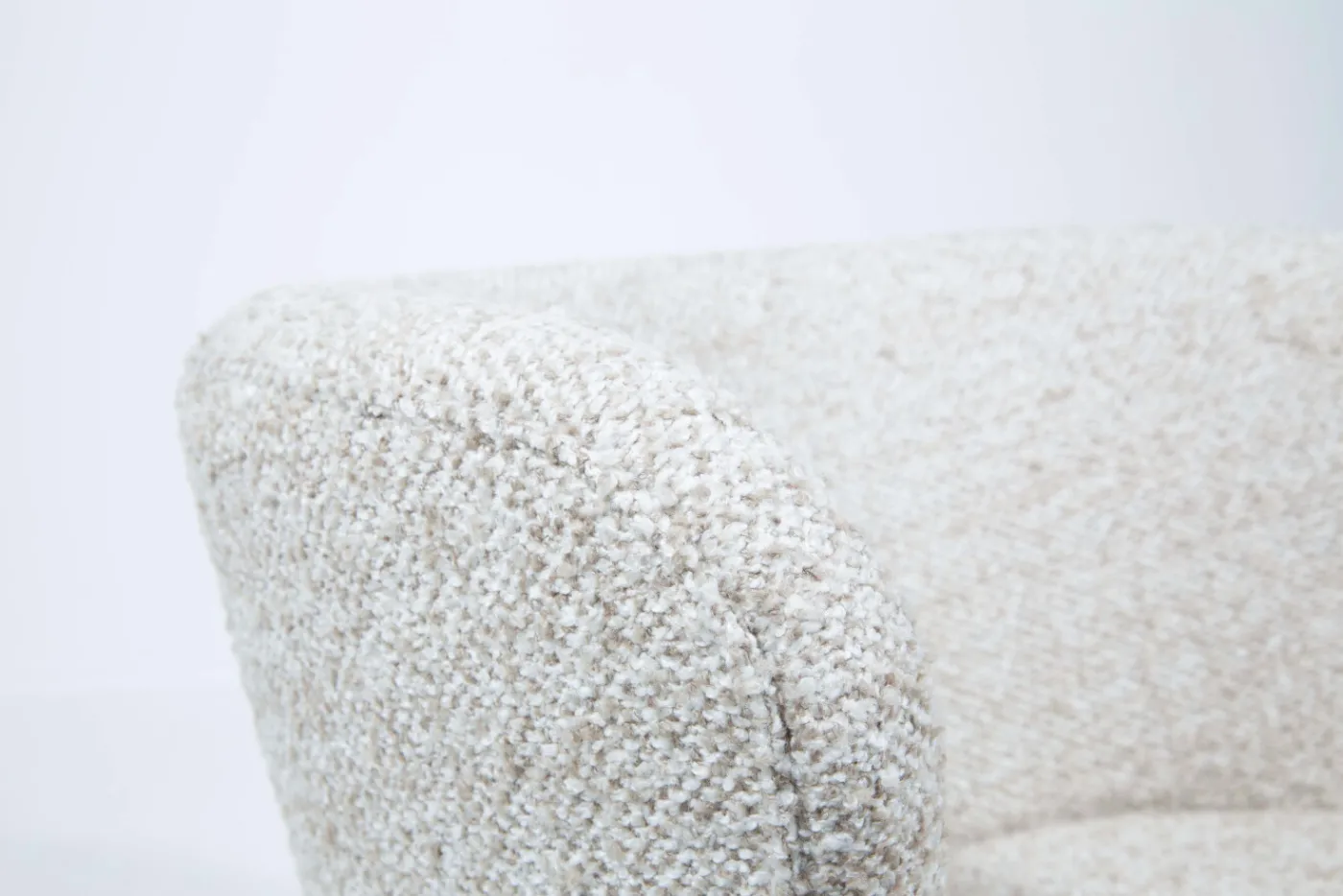 Fauteuils|Sièges<Flamant JULIE, fauteuil, tweed beige, rotatif Blanccassé