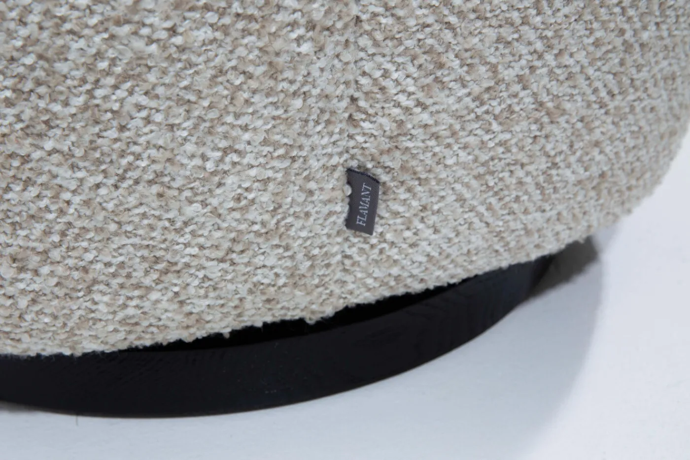 Fauteuils|Sièges<Flamant JULIE, fauteuil, tweed beige, rotatif Blanccassé