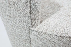 Fauteuils|Sièges<Flamant JULIE, fauteuil, tweed beige, rotatif Blanccassé
