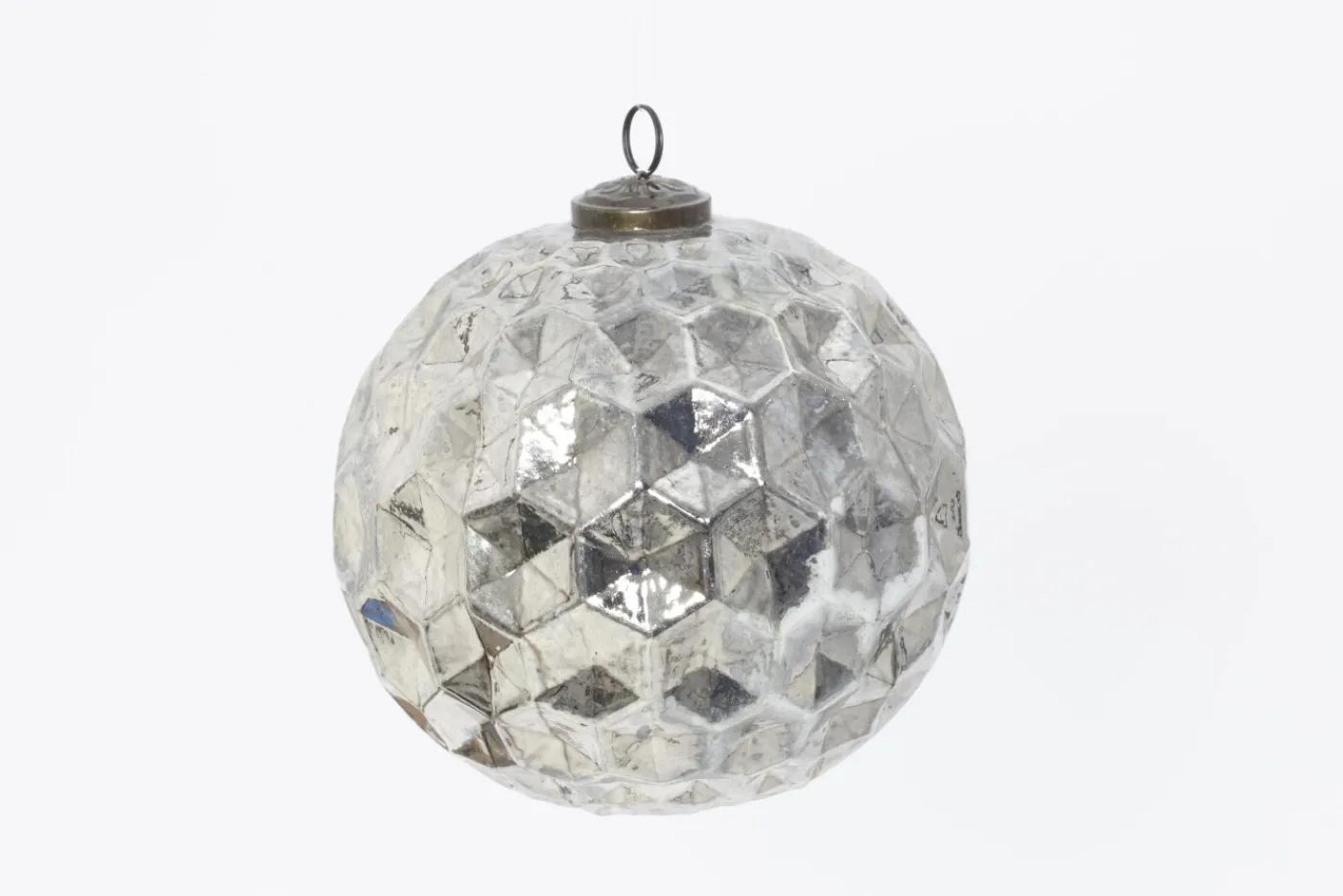 Boules De Noël|Boules De Noël<Flamant KALENA, boule de Noël, , S Argent