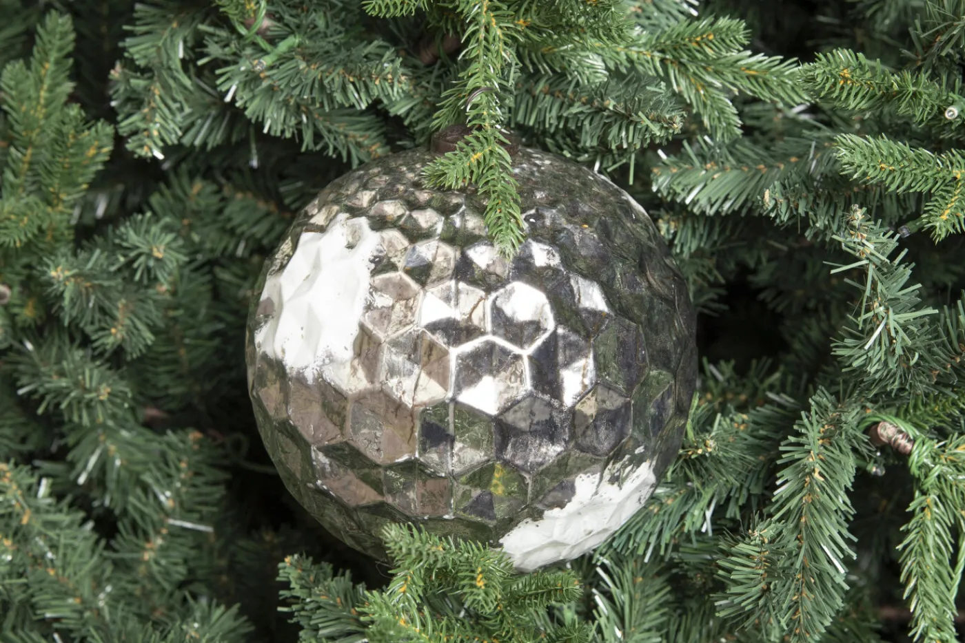 Boules De Noël|Boules De Noël<Flamant KALENA, boule de Noël, , L Argent