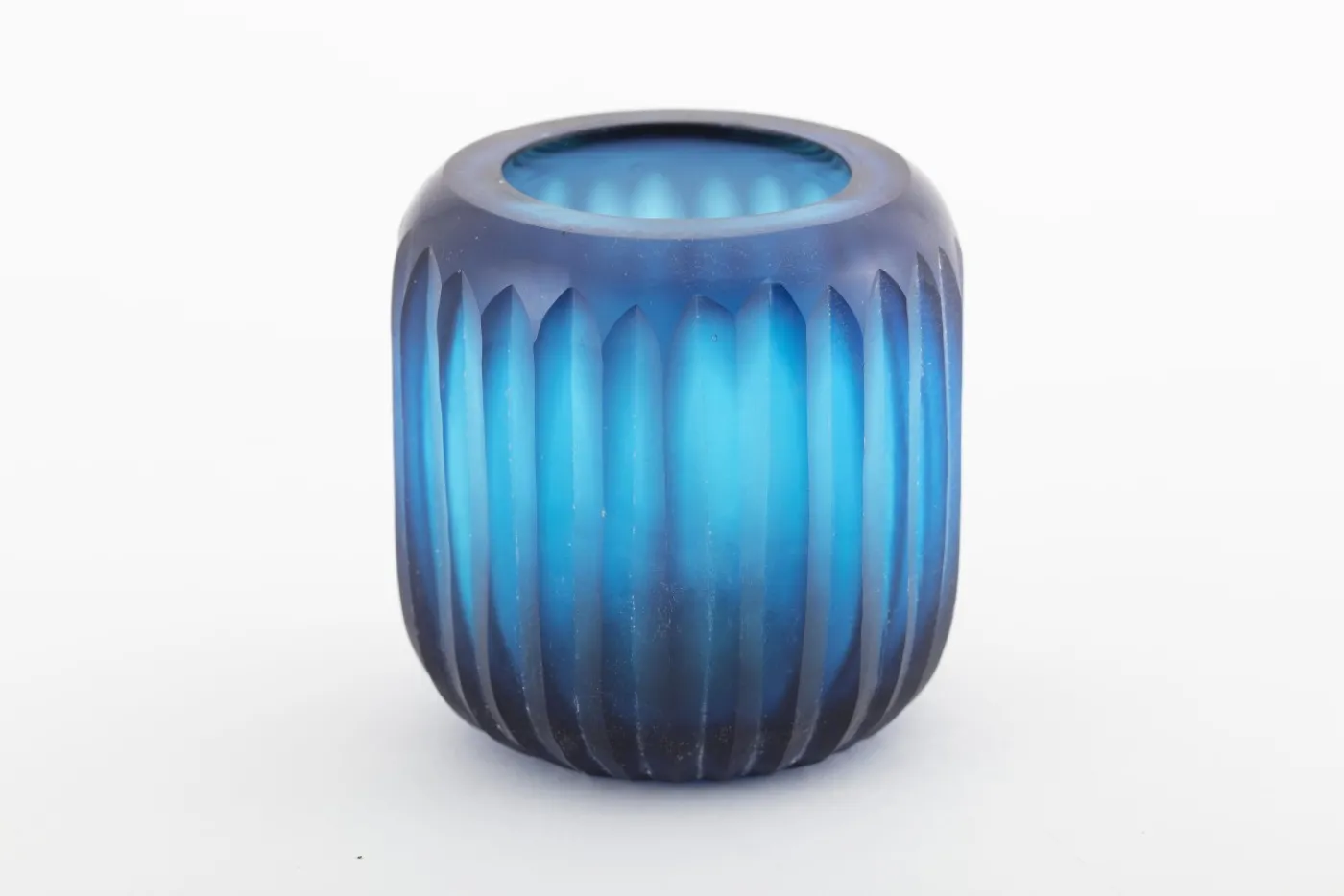 Porte Bougie, Chauffe-Plats Et Photophores|Porte Bougie, Chauffe-Plats Et Photophores<Flamant KAROLA, photophore, verre Bleu
