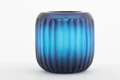 Porte Bougie, Chauffe-Plats Et Photophores|Porte Bougie, Chauffe-Plats Et Photophores<Flamant KAROLA, photophore, verre Bleu