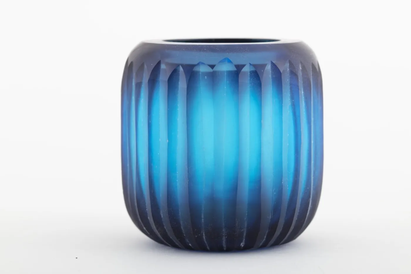 Porte Bougie, Chauffe-Plats Et Photophores|Porte Bougie, Chauffe-Plats Et Photophores<Flamant KAROLA, photophore, verre Bleu