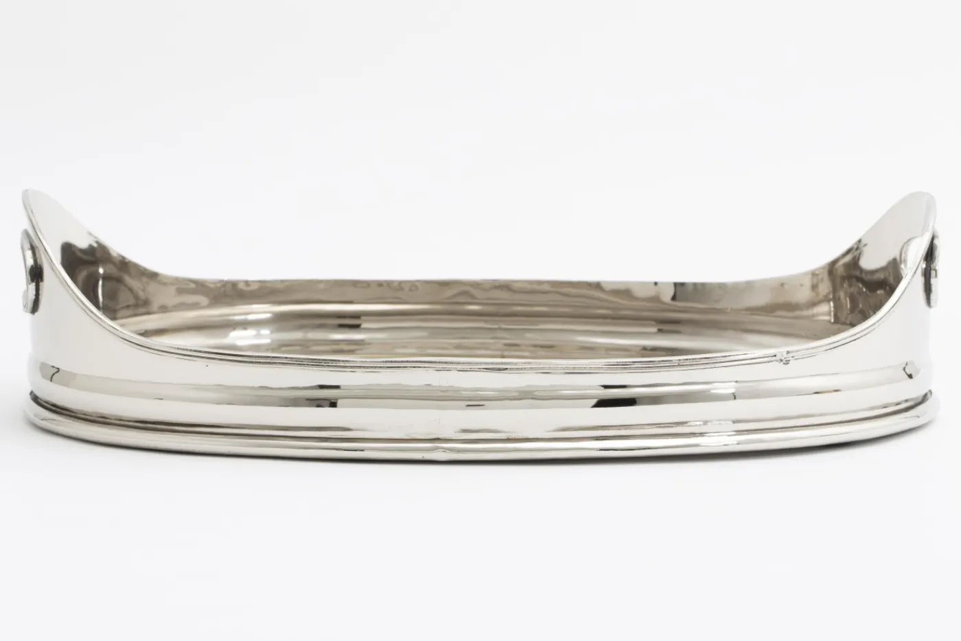 Plateaux|Accessoires<Flamant KATYA, plateau, ovale, nickel, S Argent