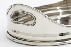 Plateaux|Accessoires<Flamant KATYA, plateau, ovale, nickel, S Argent