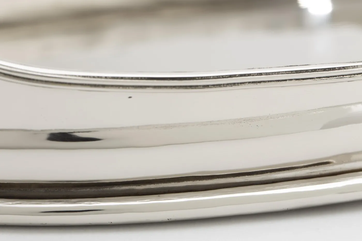 Plateaux|Accessoires<Flamant KATYA, plateau, ovale, nickel, S Argent