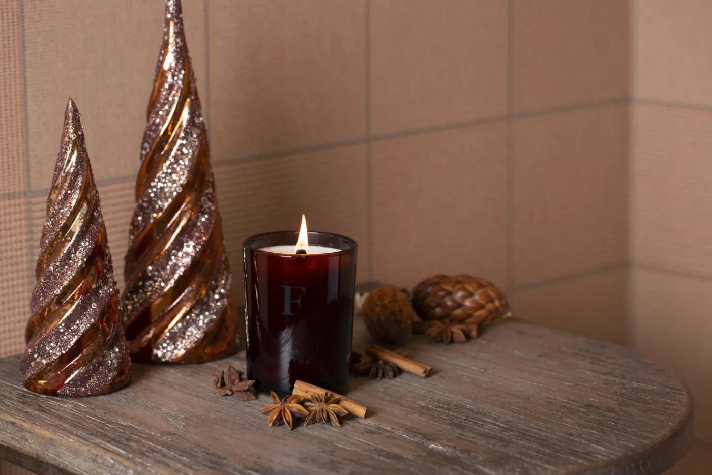 Décoration De Noël|Décoration De Noël<Flamant KEILANA, sapin de Noël, L Brun