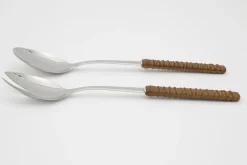 Couverts|Couverts<Flamant KORBA, couverts à salade, set de 2 Brun