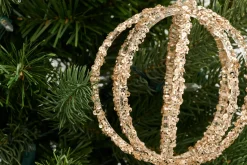 Boules De Noël|Boules De Noël<Flamant KUNAS, boule de Noël Or