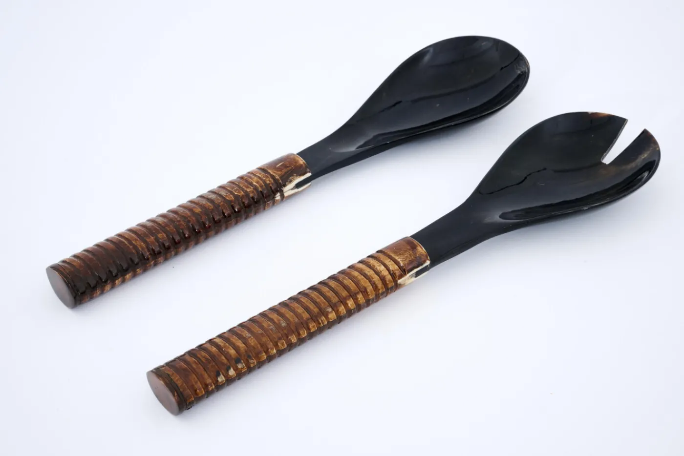 Couverts|Couverts<Flamant KYDEN, couverts à salade, set de 2 Brun