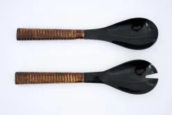 Couverts|Couverts<Flamant KYDEN, couverts à salade, set de 2 Brun