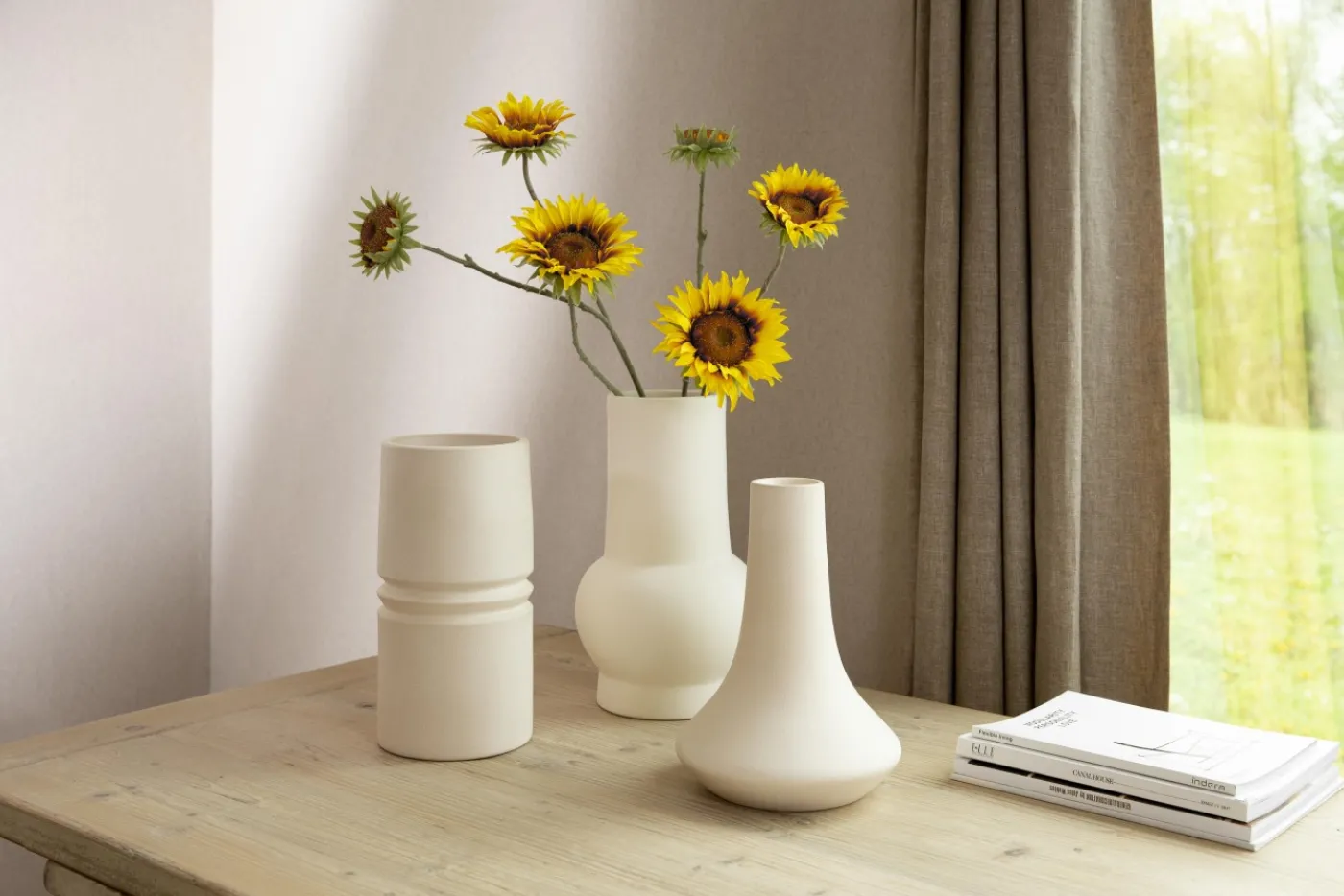Pots Et Vases|Décoration<Flamant KYLE, vase, agrile Blanccassé