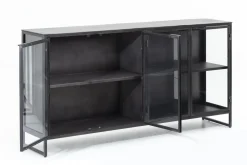 Armoires|Armoires<Flamant LAURANCE, buffet, , métal, 4 portes Noir