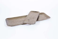 Accessoires|Plateaux<Flamant LEX, plateau, métal, L Argent