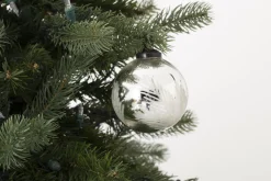 Boules De Noël|Boules De Noël<Flamant LEYTON, boule de Noël, S Argent