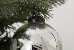Boules De Noël|Boules De Noël<Flamant LEYTON, boule de Noël, S Argent