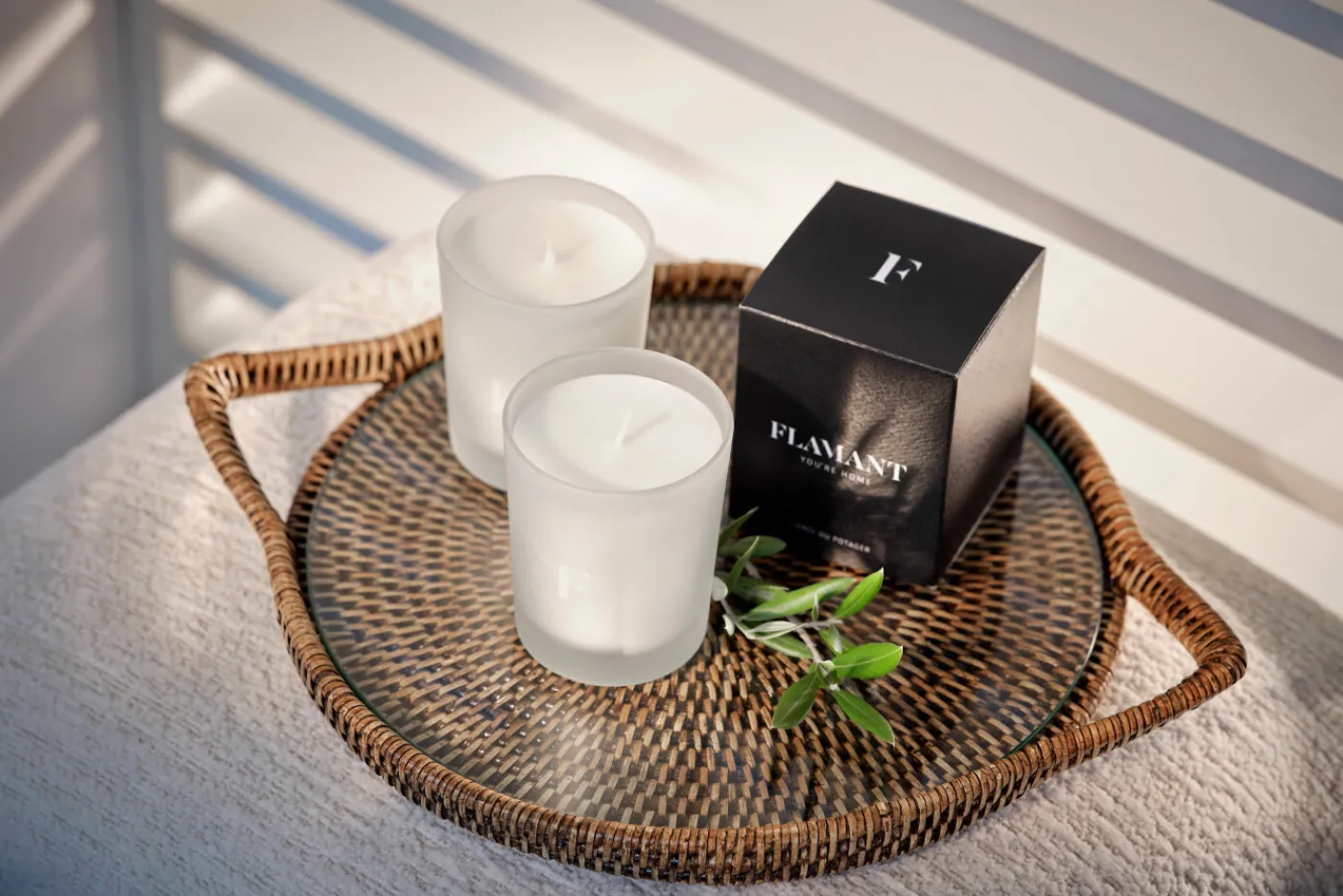 Bougies Parfumées & Parfums D’Ambiance|Bougies Parfumées Et Parfums D’Ambiance<Flamant LIN, bougie parfumée, l'orée du potager Blanc