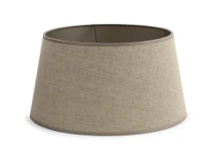 Abat-Jour|Luminaire<Flamant LINDRO, abat-jour, naturel et argent, cylindrique, 35 cm Blanccassé