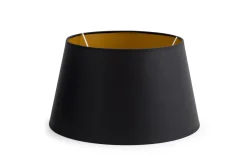 Abat-Jour|Luminaire<Flamant LINDRO, abat-jour, et or, cylindrique, 30 cm Noir