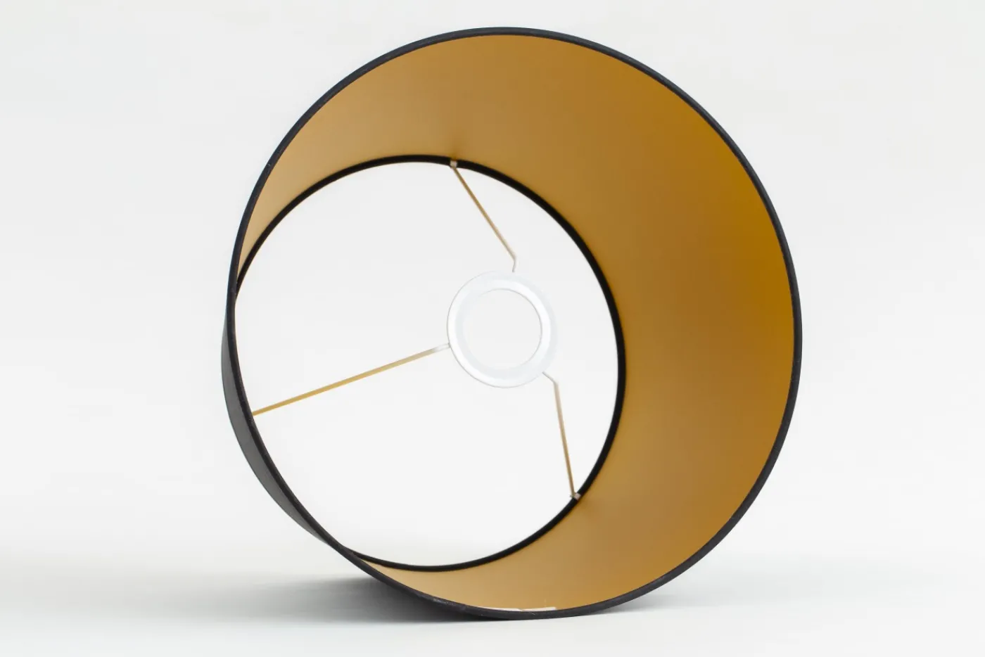 Abat-Jour|Luminaire<Flamant LINDRO, abat-jour, et or, cylindrique, 30 cm Noir