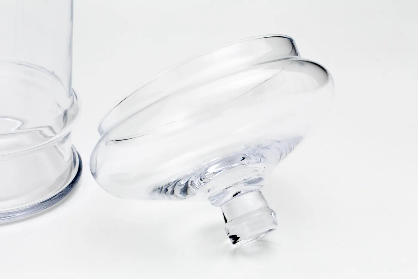 Bonbonnières|Bonbonnières<Flamant LOLLY, bonbonnière, M, soufflée bouche Transparent