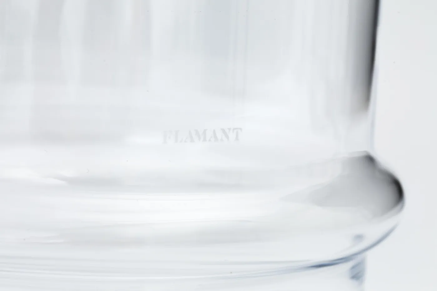 Bonbonnières|Bonbonnières<Flamant LOLLY, bonbonnière, S, soufflée bouche Transparent