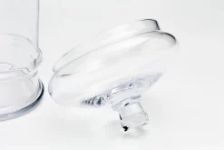 Bonbonnières|Bonbonnières<Flamant LOLLY, bonbonnière, S, soufflée bouche Transparent