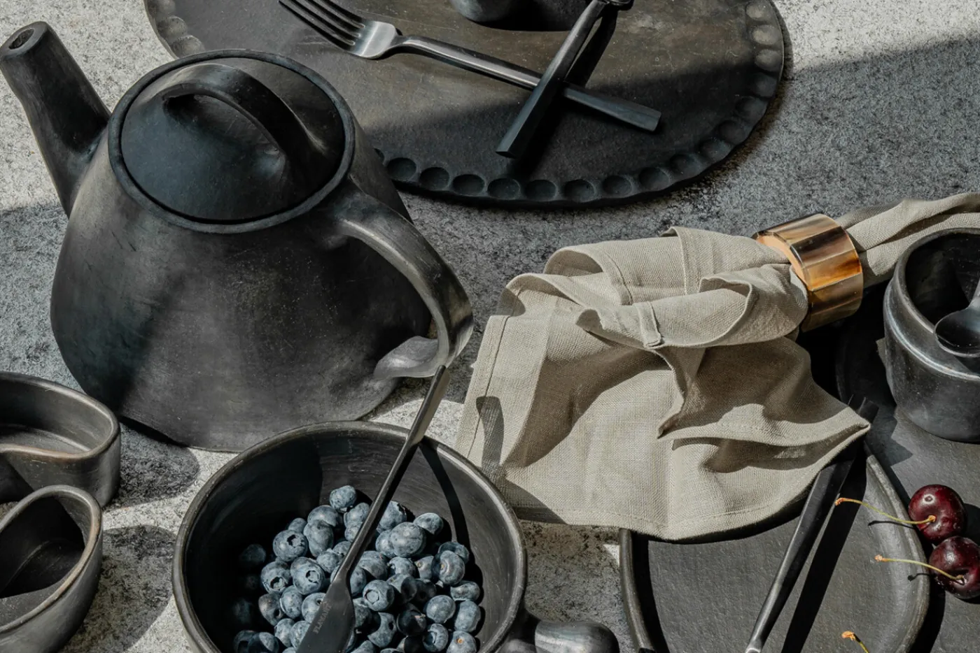 Assiettes, Plats Et Bols|Assiettes,Plats Et Bols<Flamant LONGPI, théière, Noir