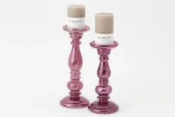 Chandeliers|Chandeliers<Flamant LORD, bougeoir, verre, , L, avec leds Rose