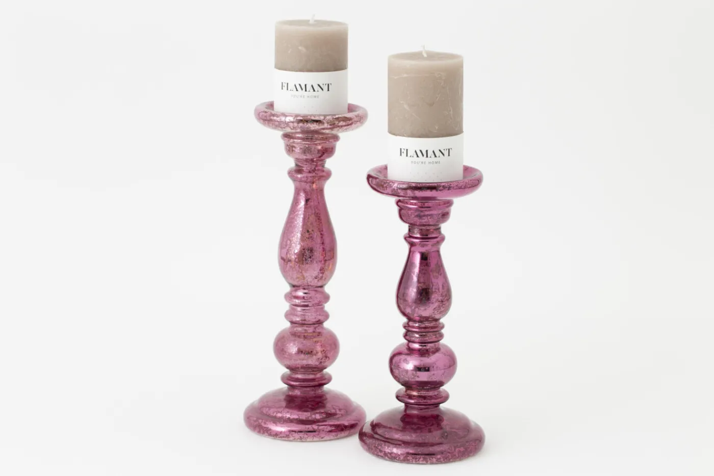 Chandeliers|Chandeliers<Flamant LORD, bougeoir, verre, , L, avec leds Rose