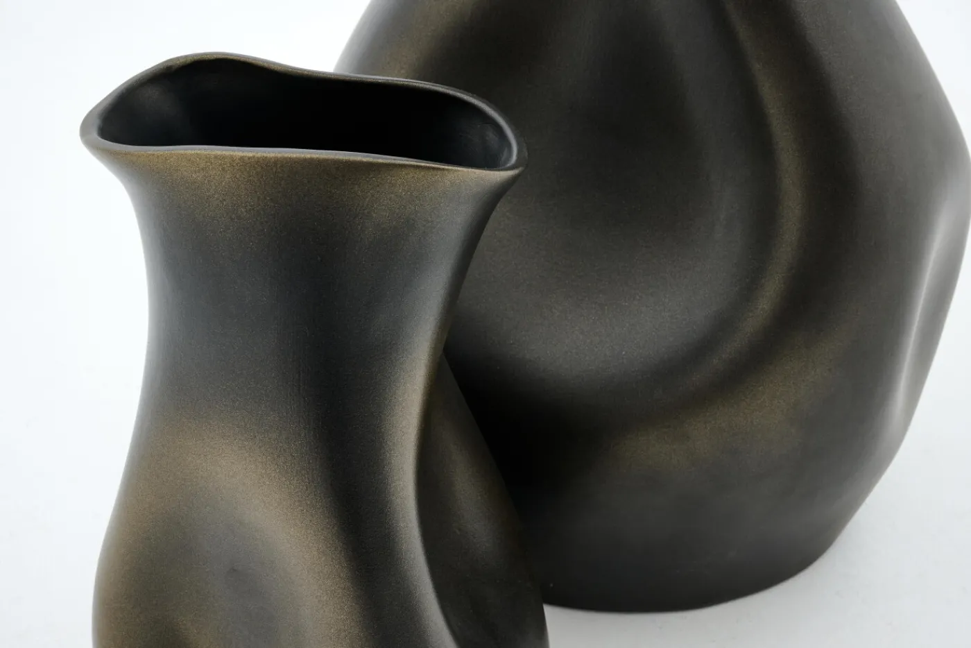 Pots Et Vases|Décoration<Flamant LORENA, vase, céramique, bronze, modèle 2 Brun