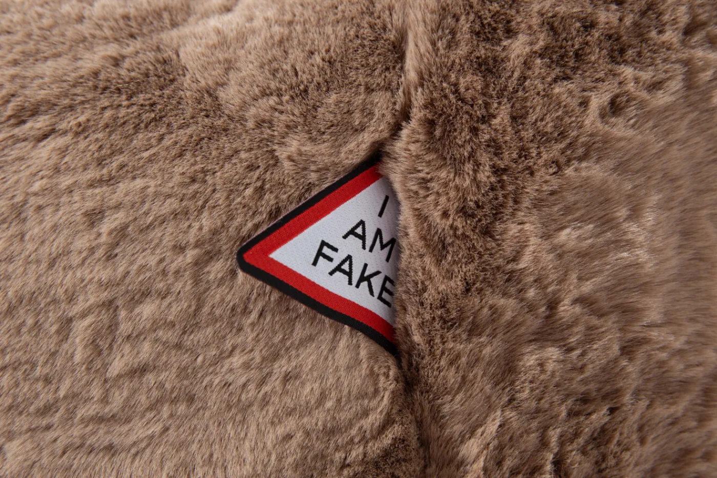 Fauteuils|Sièges<Flamant LOTY, fauteuil, peluche, taupe, S Brun
