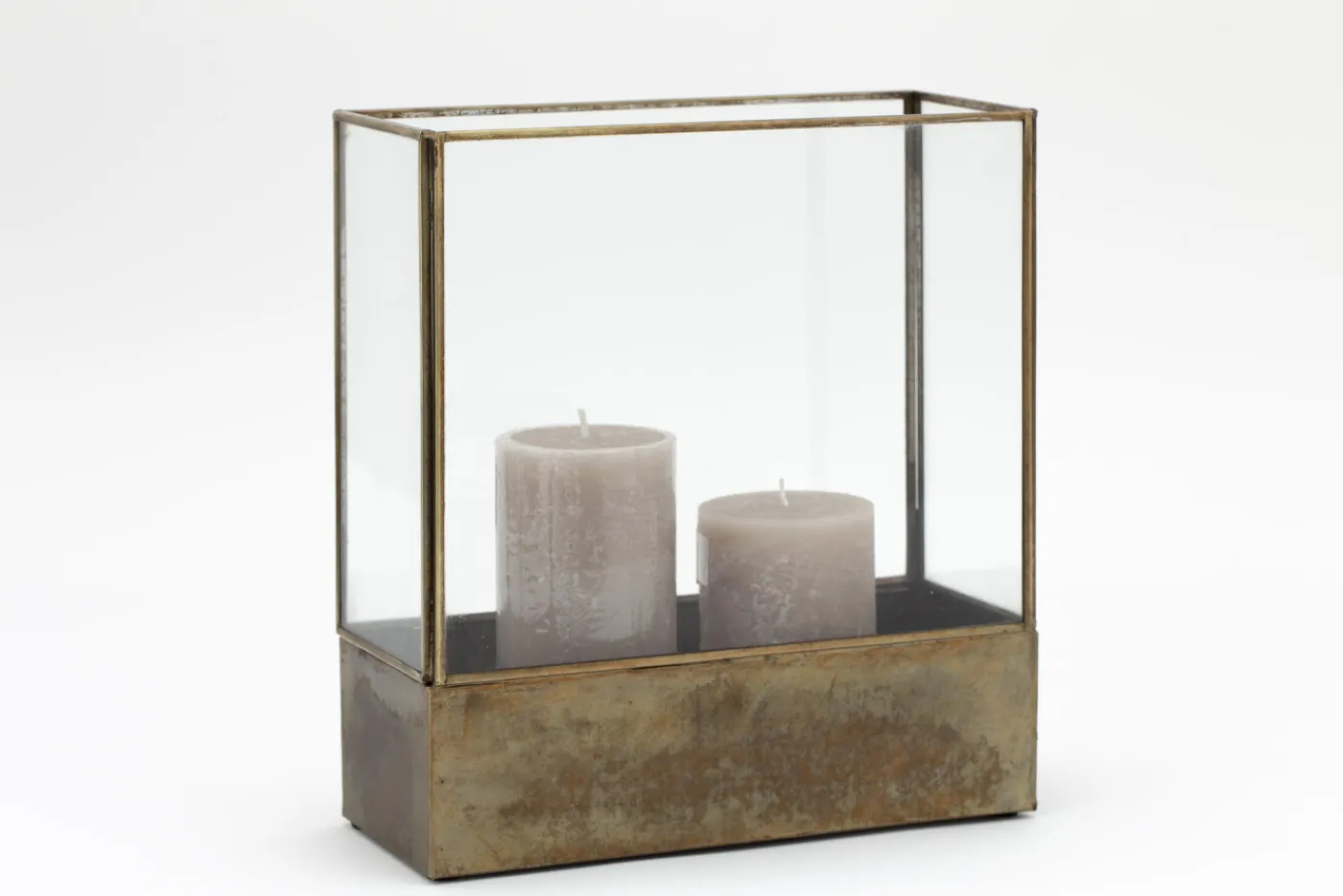 Porte Bougie, Chauffe-Plats Et Photophores|Porte Bougie, Chauffe-Plats Et Photophores<Flamant LUCANDE, photophore, fer et verre, S Transparent