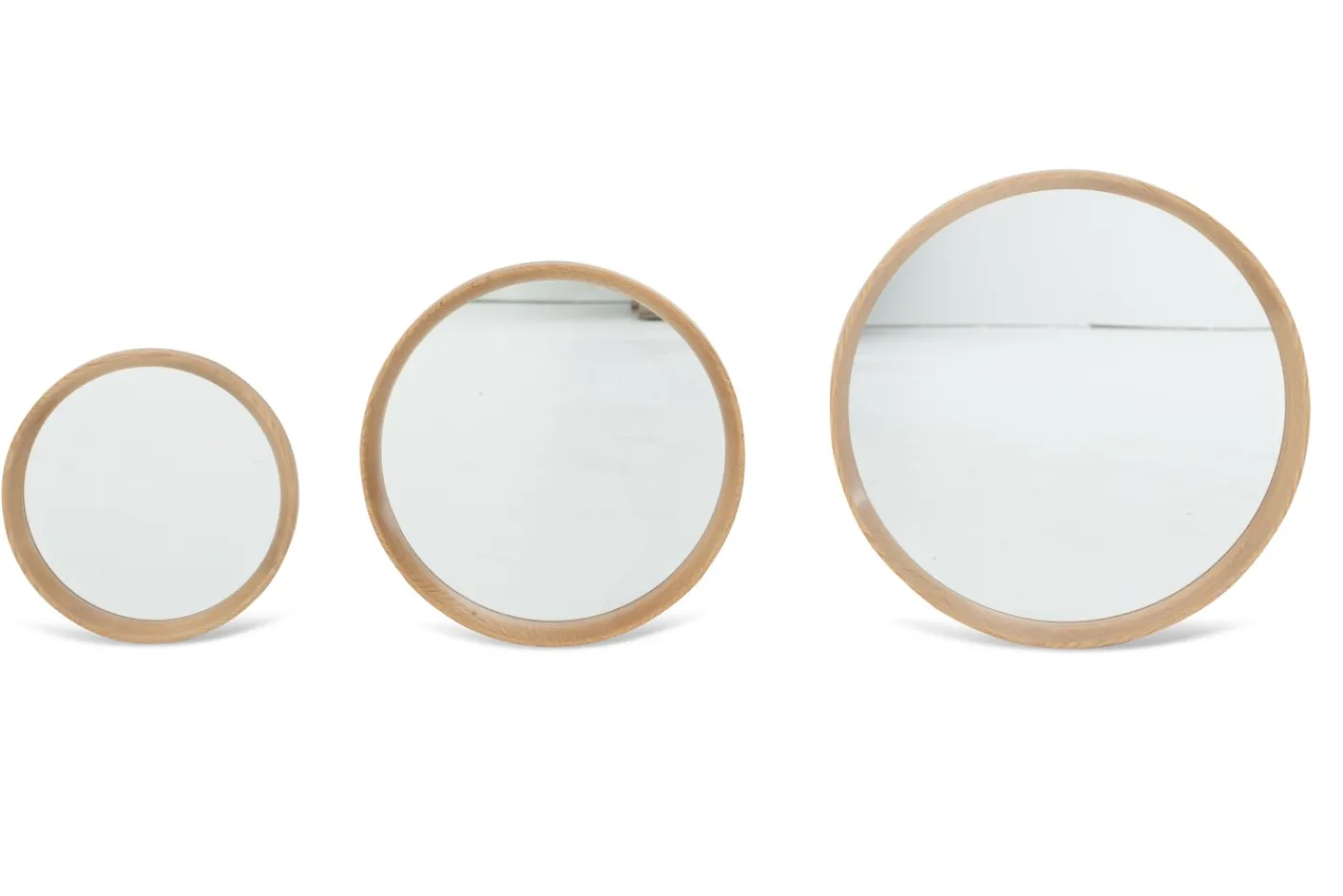 Miroirs|Décoration<Flamant LUCENTE, miroir, chêne, rond, 46cm