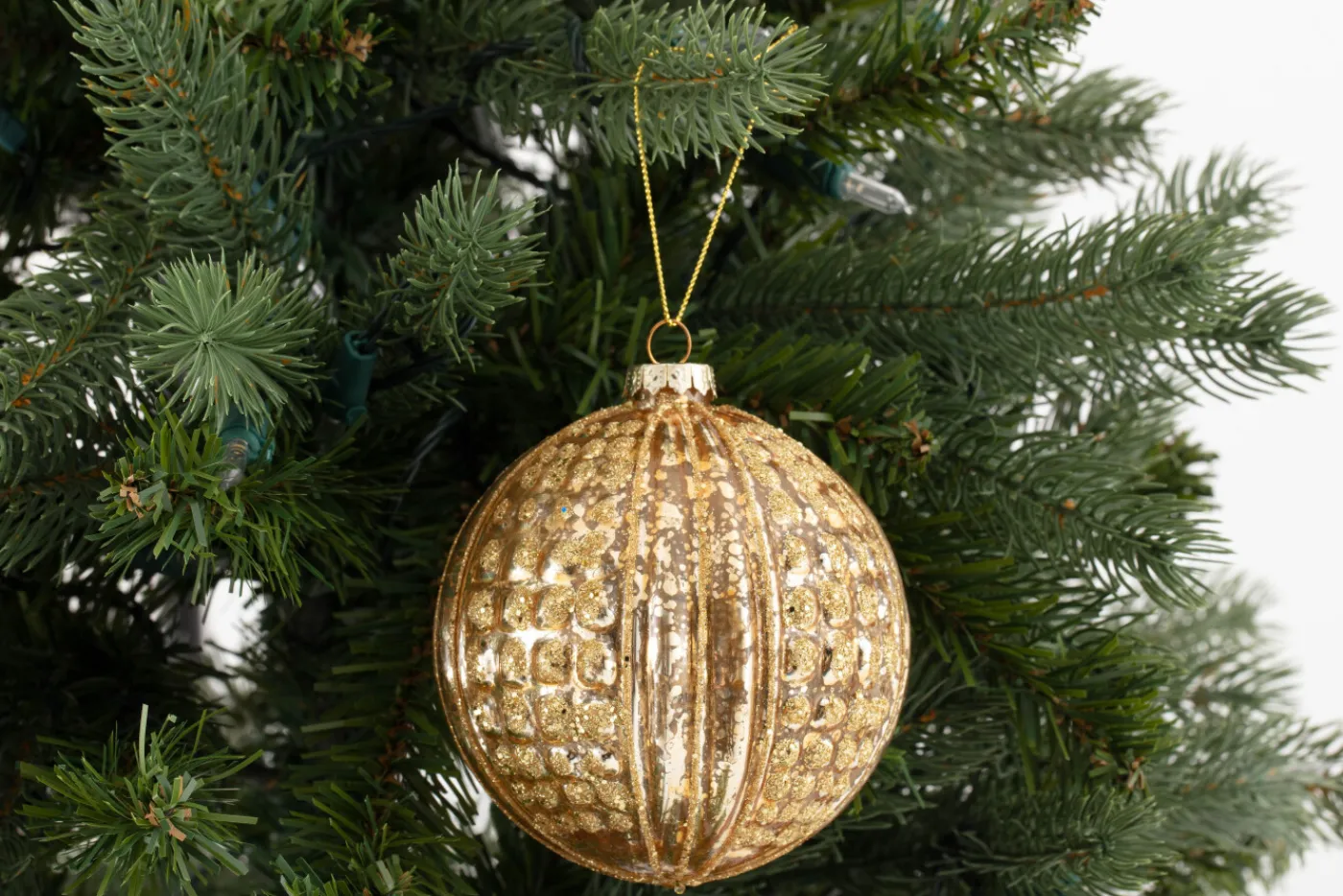 Boules De Noël|Boules De Noël<Flamant LUTTON, boule de Noël Or
