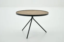 Tables D’Appoint & Consoles|Tables D’Appoint & Consoles<Flamant MADISON, bout de canapé, chêne et métal, ronde, 60 cm, brun clair Mixte