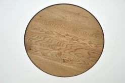 Tables D’Appoint & Consoles|Tables D’Appoint & Consoles<Flamant MADISON, bout de canapé, chêne et métal, ronde, 60 cm, brun clair Mixte