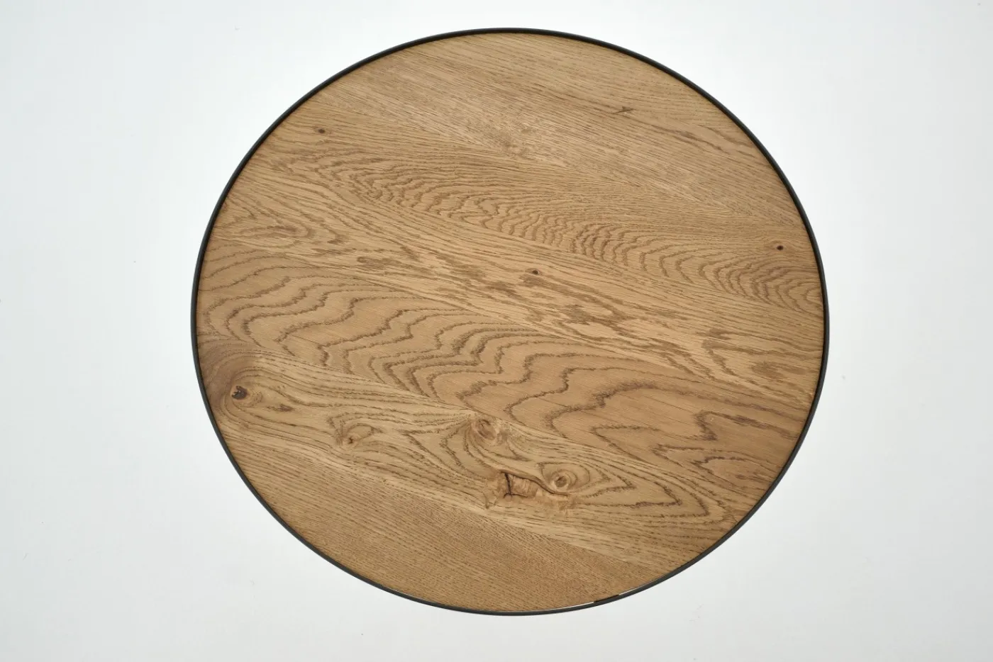 Tables D’Appoint & Consoles|Tables D’Appoint & Consoles<Flamant MADISON, bout de canapé, chêne et métal, ronde, 60 cm, brun clair Mixte