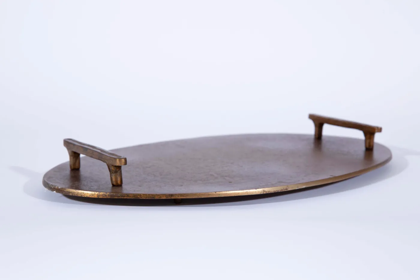 Accessoires<Flamant MAKANI, plateau, métal, ovale, L Brun