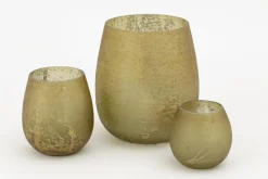 Porte Bougie, Chauffe-Plats Et Photophores|Porte Bougie, Chauffe-Plats Et Photophores<Flamant MALEA, photophore, verre, , L Jaune