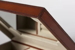 Paniers|Décoration<Flamant MANHATTAN, boîte à bijoux, cuir Brun