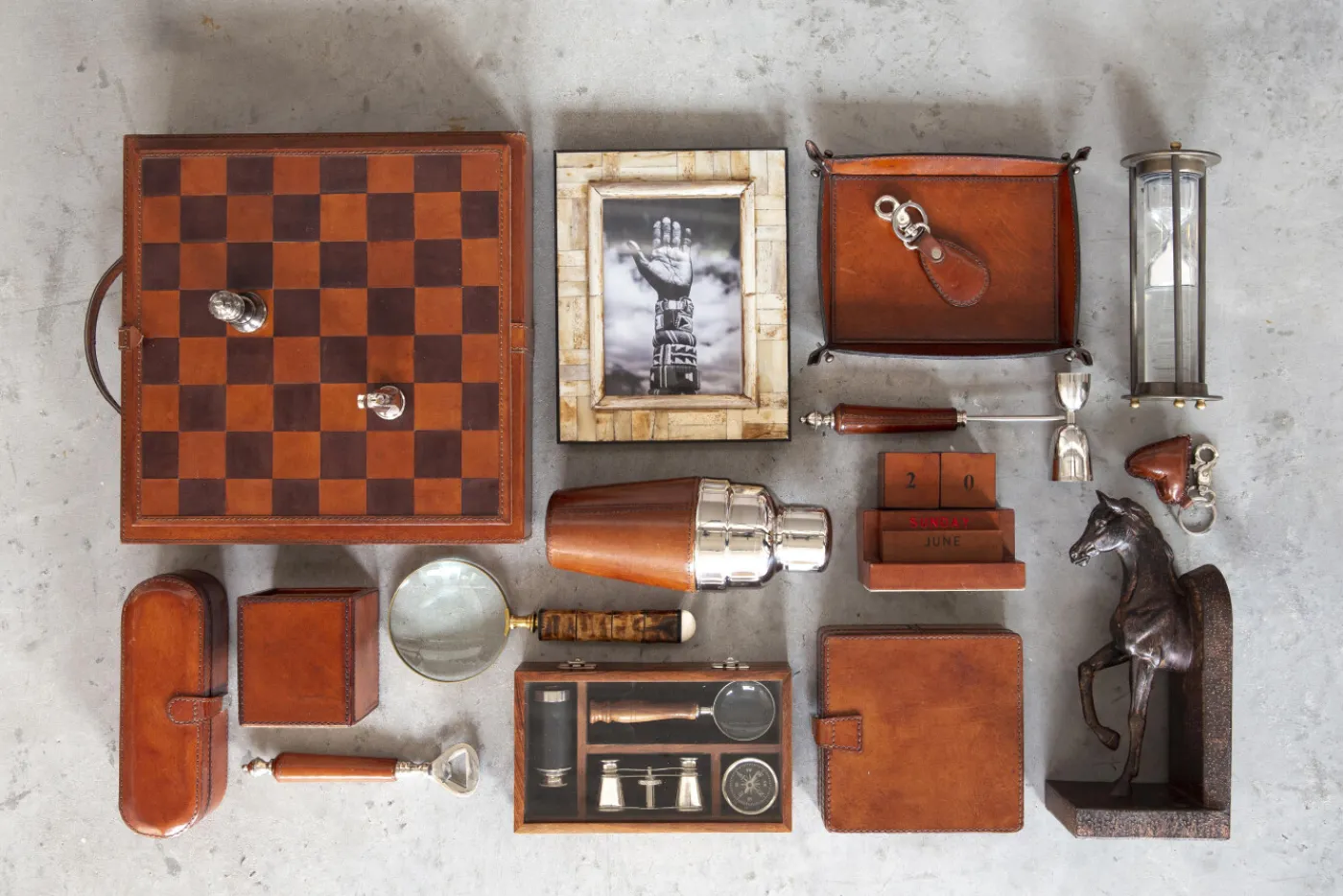 Ustensiles De Service Et De Cuisine|Accessoires<Flamant MANHATTAN, mesure à cocktail, cuir Brun