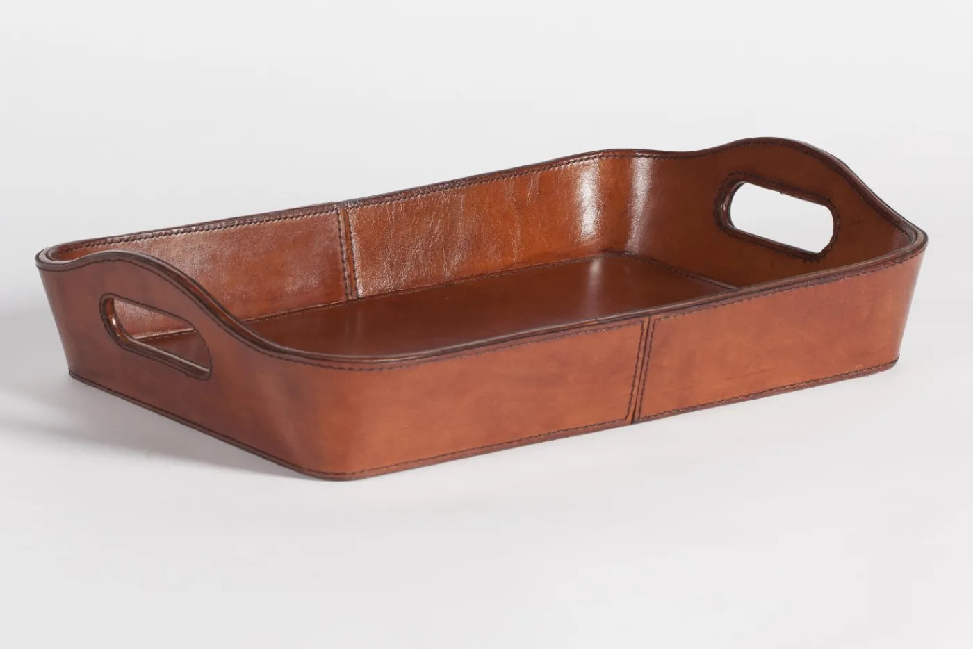 Plateaux|Accessoires<Flamant MANHATTAN, plateau, cuir Brun