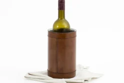 Carafes Et Bouteilles|Carafes Et Bouteilles<Flamant MANHATTAN, porte-bouteille, cuir Brun