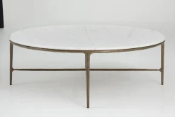 Tables De Salon|Tables De Salon<Flamant MARABELLE, table basse, métal et marbre, ronde Mixte